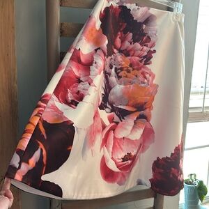 Keepsake L floral a-line skirt